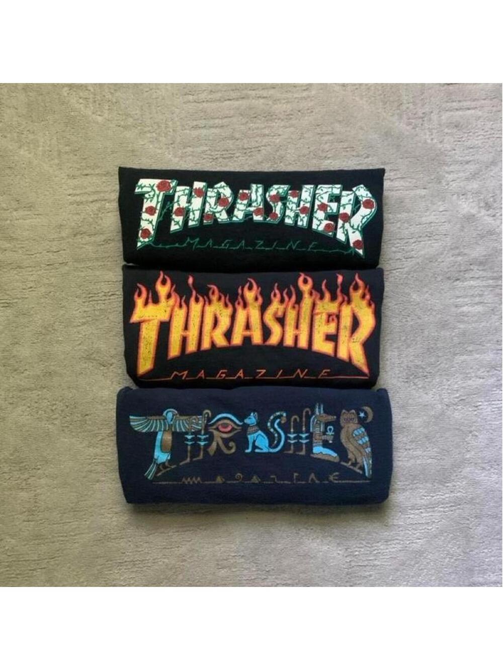 Thrasher Womens Tee Bundle x3 Flame Floral Egyptian S/M
